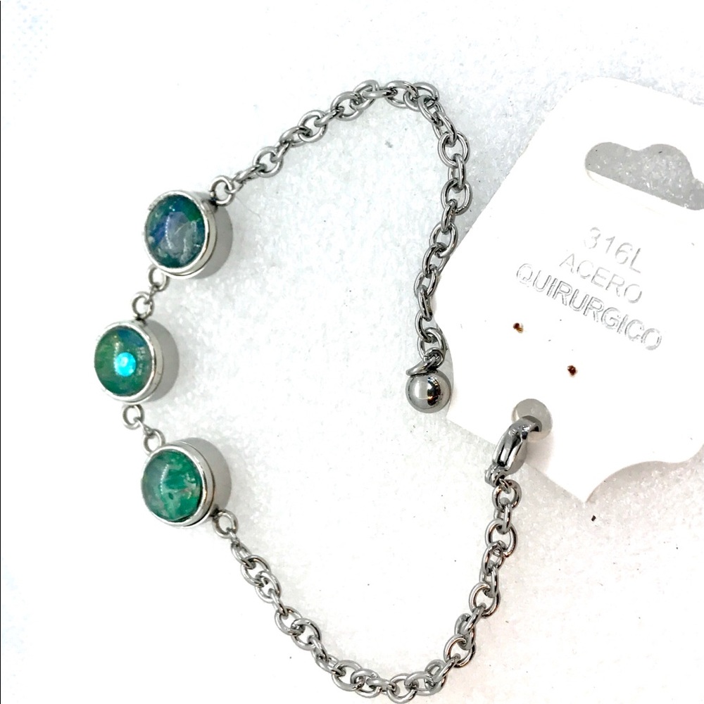 Mini snap bracelet with 3 Handmade 12mm snaps SB12